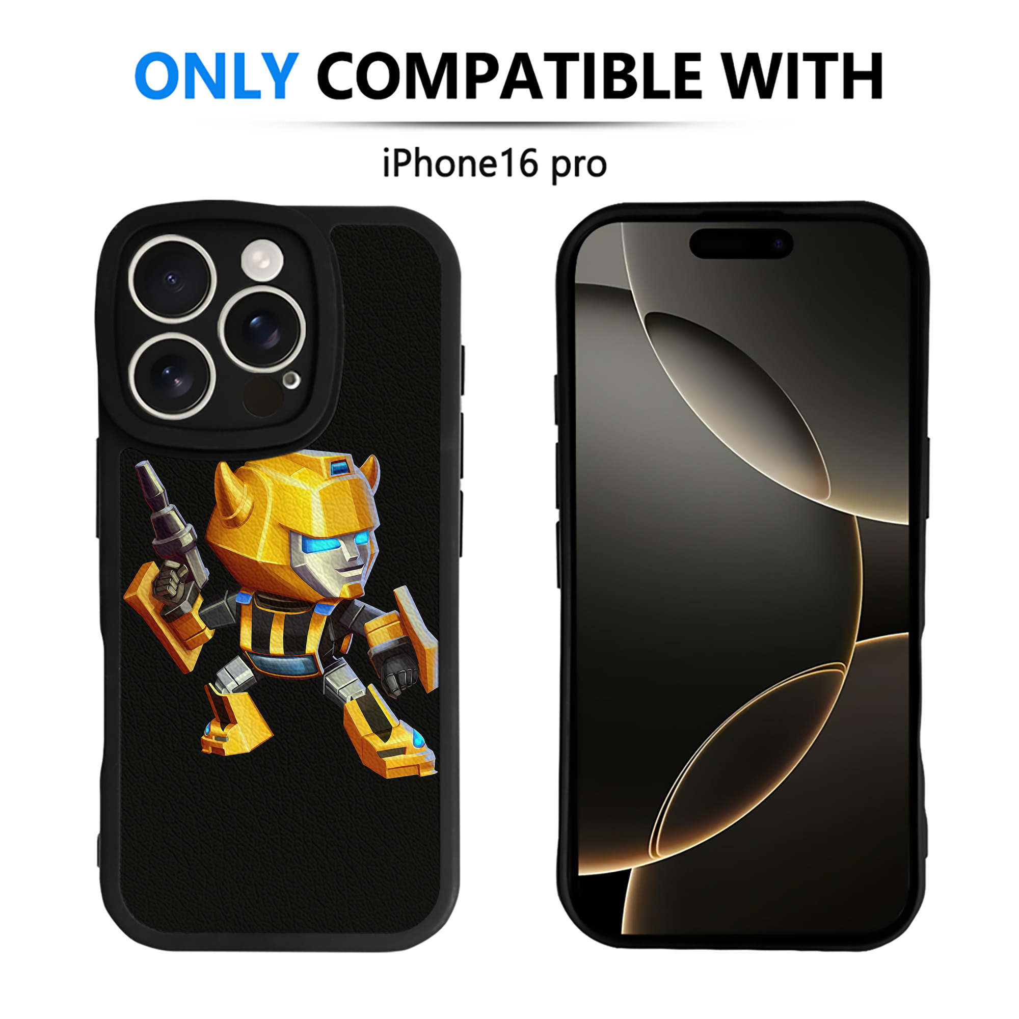 （画像用） Transformers トランスフォーマー 【iPhone 16シリーズ対応】シリコンスマホケース（レザー調） 材質：シリコン